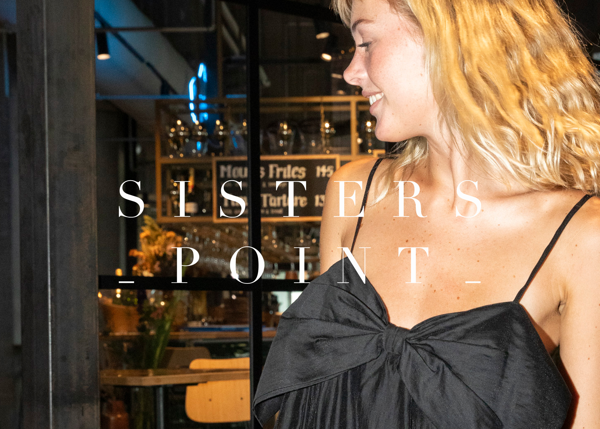 Model showing off Sisters Point clothing